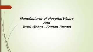 Manufacturer of Scrub Suits