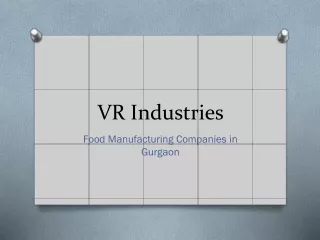 VR Industries- Golden Gate Nut Company