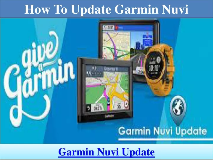 how to update garmin nuvi