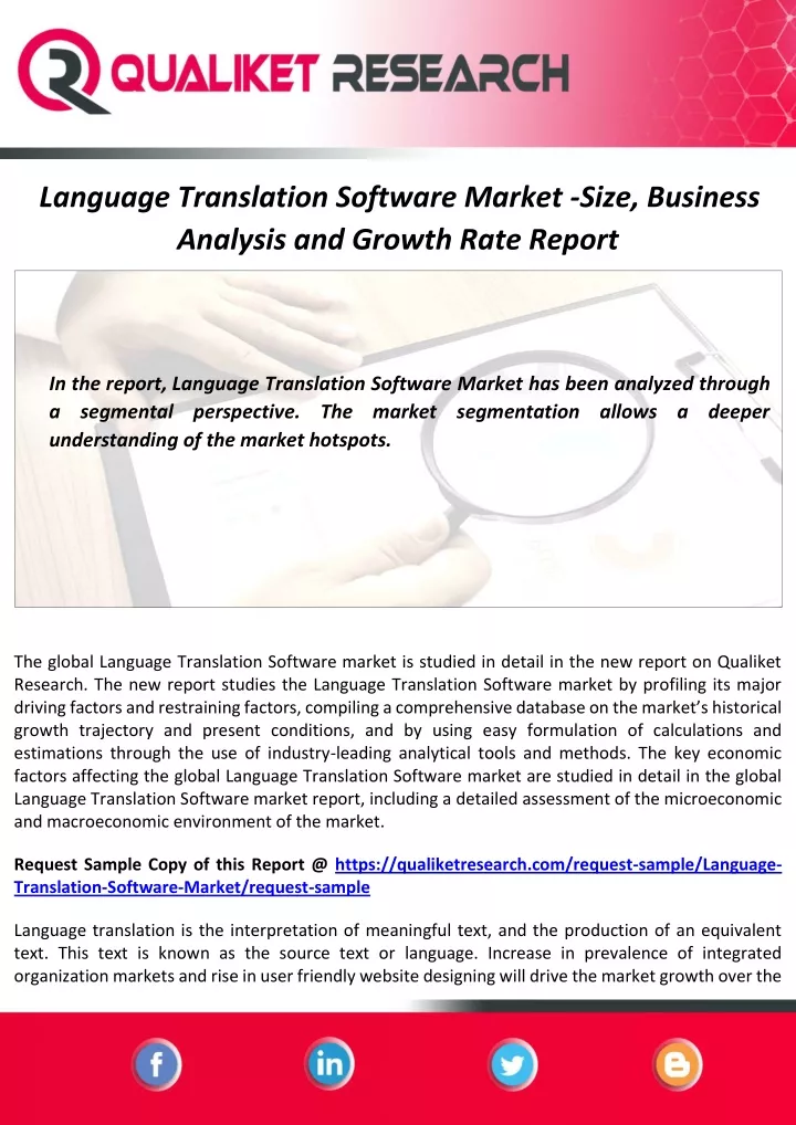 language translation software market size