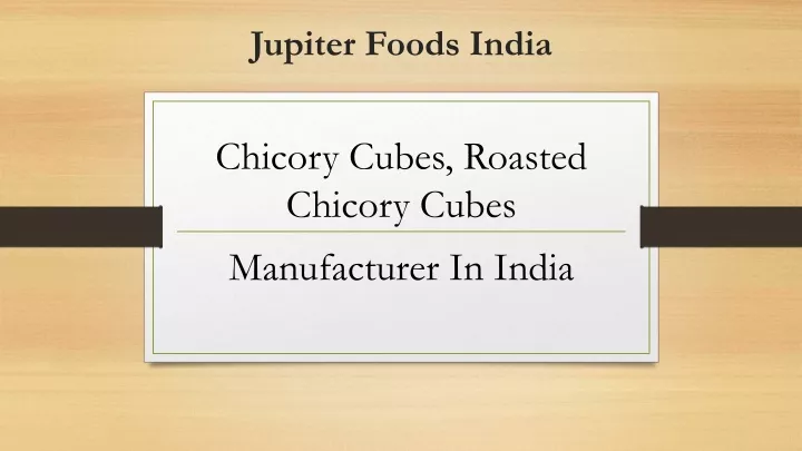 jupiter foods india