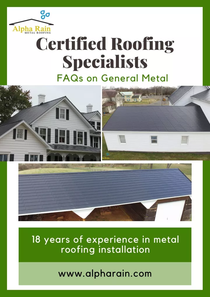 certified roofing specialists faqs on general