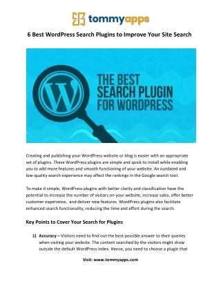6 best wordpress search plugins to improve your