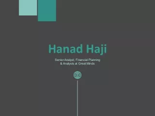 Hanad Haji - Possesses Exceptional Organizational Skills