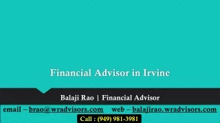 Financial Advisor in Irvine