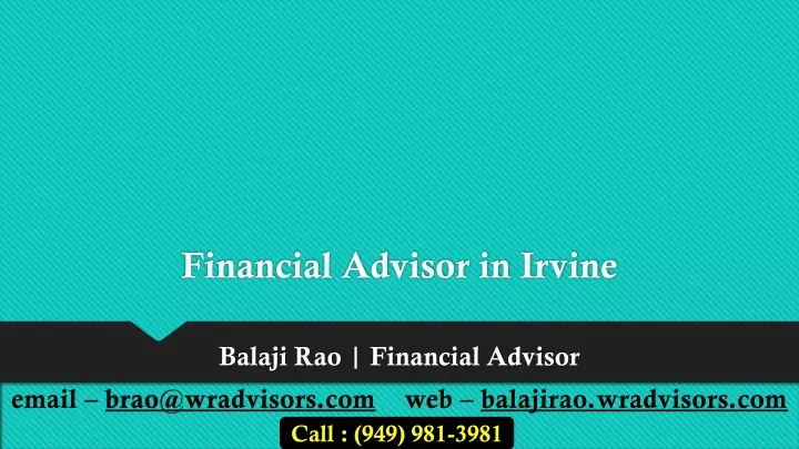 financial advisor in irvine
