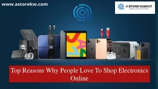Top Reasons Why People Love To Shop Electronics Online