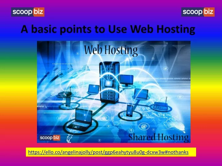 a basic points to use web hosting