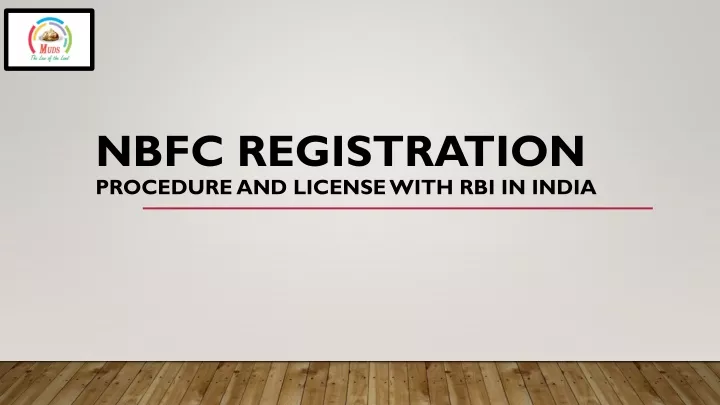 nbfc registration procedure and license with