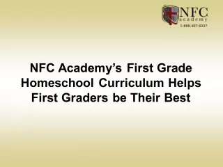 NFC Academy’s First Grade Homeschool Curriculum Helps First Graders be Their Best