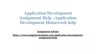 application development assignment help application development homework help