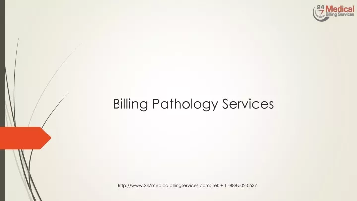 billing pathology services