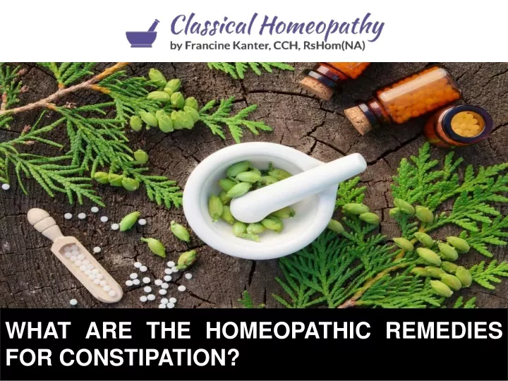 what are the homeopathic remedies for constipation