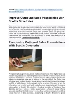 Improve Outbound Sales Possibilities with Scott’s Directories - slide 1