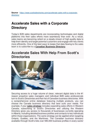 source https www scottsdirectories com accelerate