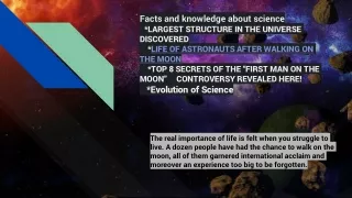 Facts and knowledge about science & technology