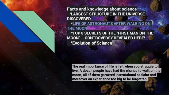 facts and knowledge about science largest