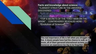 Facts and knowledge about science & technology