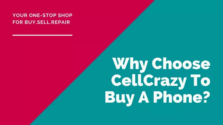 your one stop shop for buy sell repair