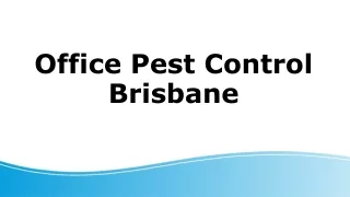 Office Pest Control Service, Brisbane