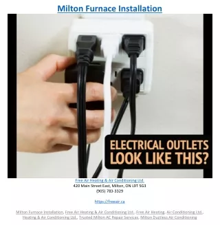 milton furnace installation