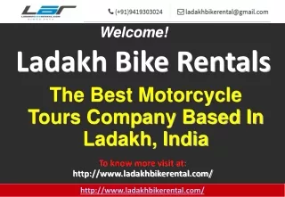 Ladakh Motorcycle Adventure Tours-Ladakh Bike Rental