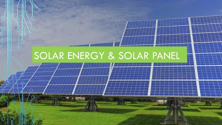 solar energy solar panel