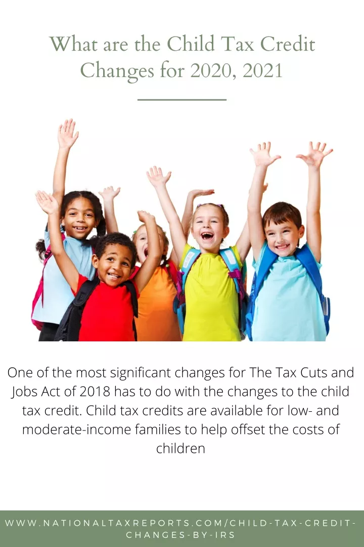 what are the child tax credit changes for 2020