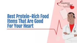 best protein rich food items that are good for your heart