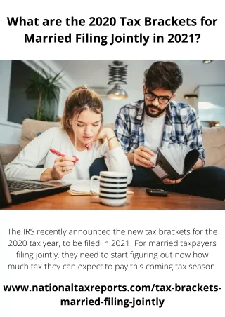 what are the 2020 tax brackets for married filing