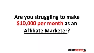 How to make $10,000 per month as an affiliate marketer