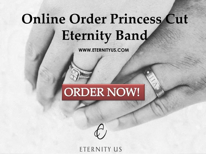 online order princess cut eternity band
