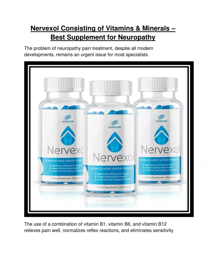 nervexol consisting of vitamins minerals best