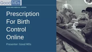 Best Online Prescription For Birth Control- Goodmds