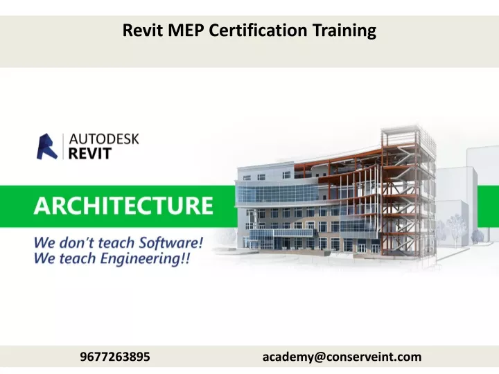 revit mep certification training