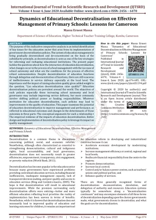 international journal of trend in scientific