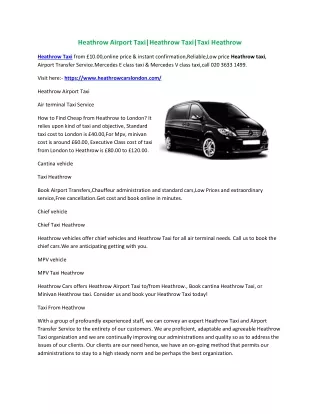 heathrow airport taxi heathrow taxi taxi heathrow