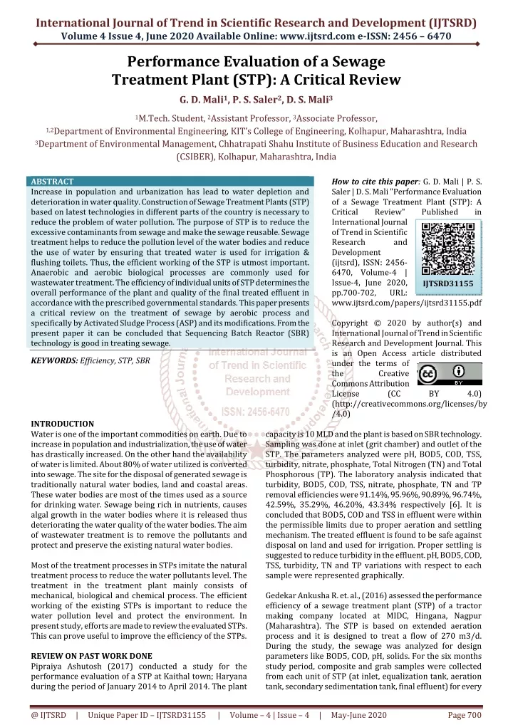 international journal of trend in scientific