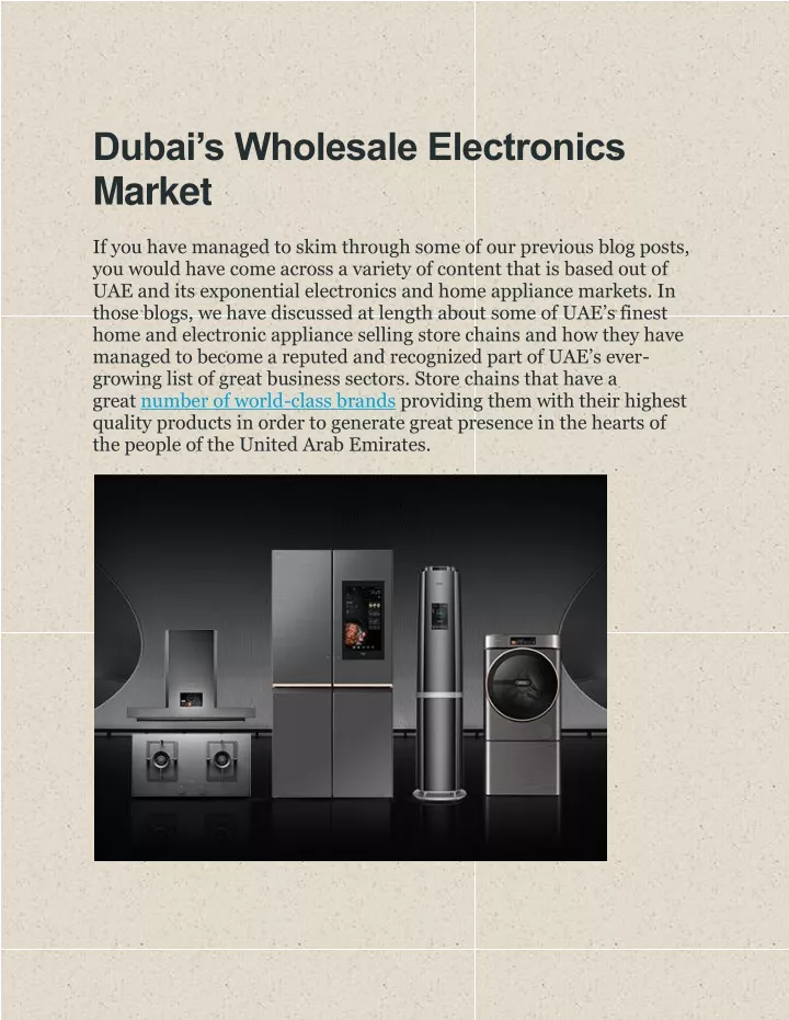 dubai s wholesale electronics market