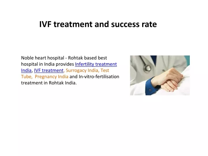 ivf treatment and success rate