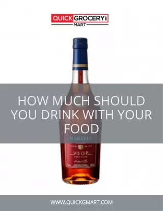 how much should you drink with your food