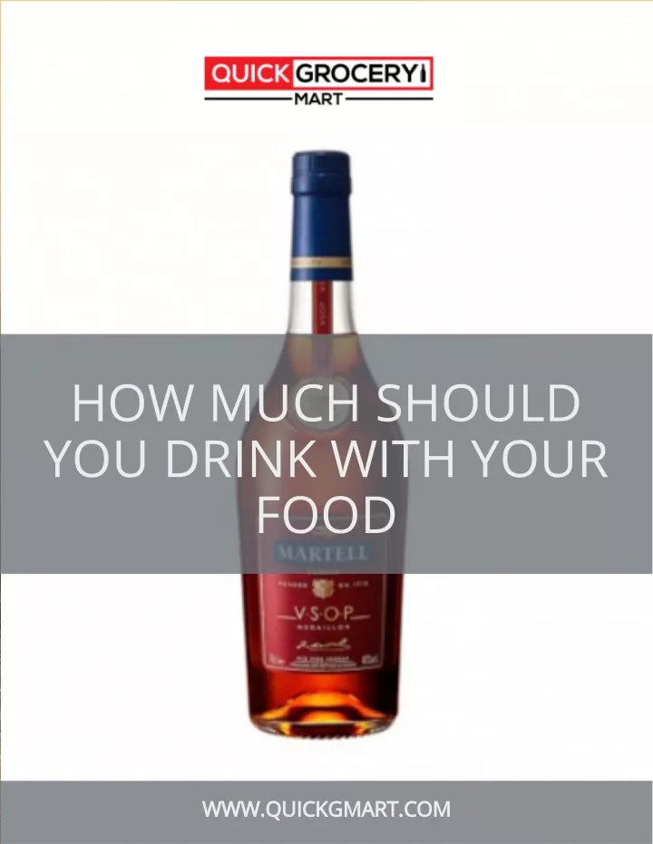 how much should you drink with your food