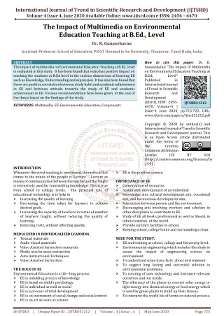 international journal of trend in scientific