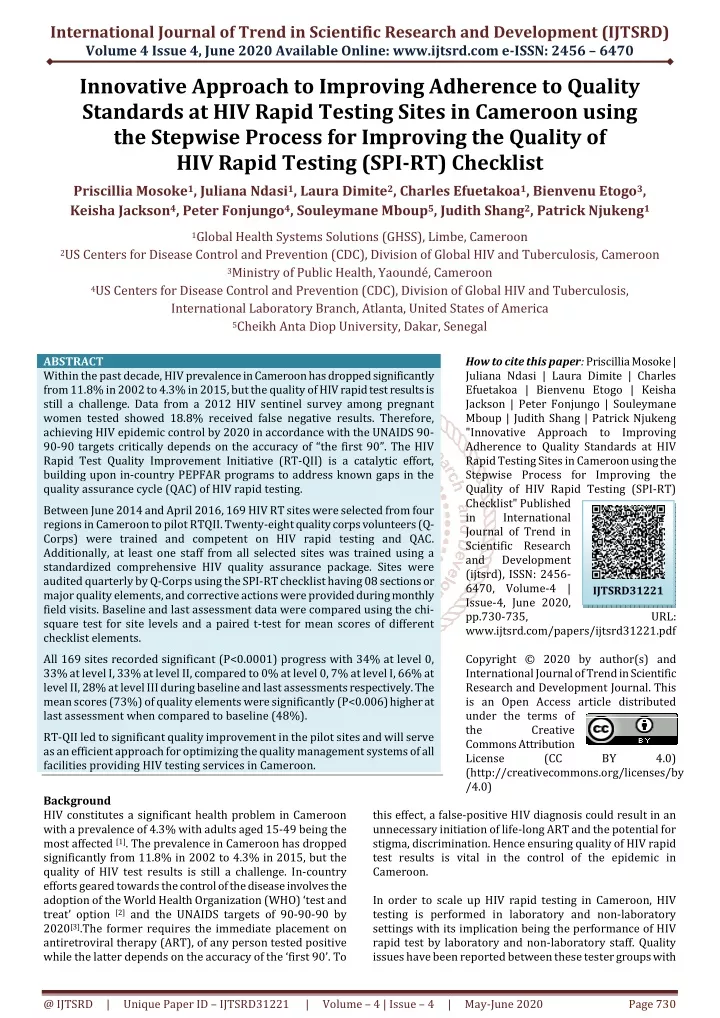 international journal of trend in scientific