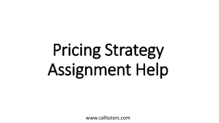 w07 assignment define the pricing strategy