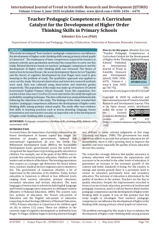 international journal of trend in scientific