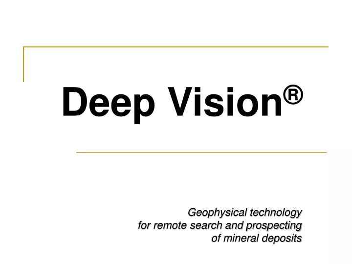 deep vision