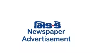 newspaper advertisement
