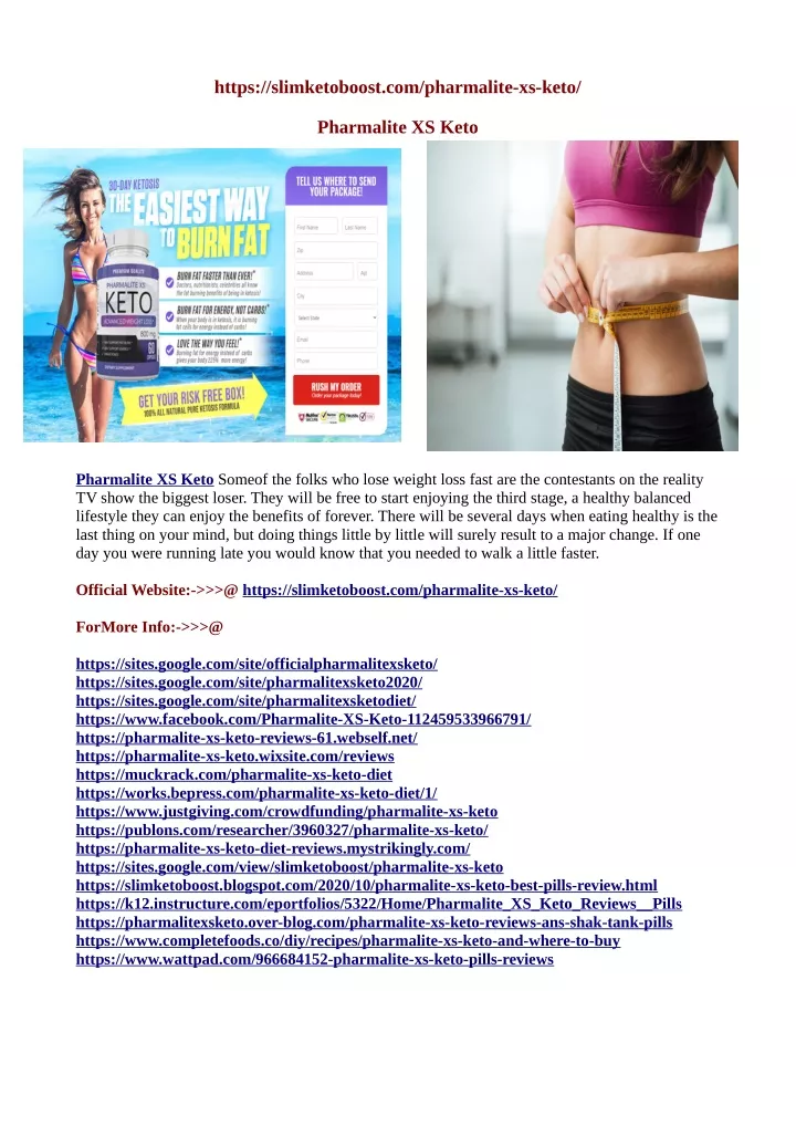 https slimketoboost com pharmalite xs keto