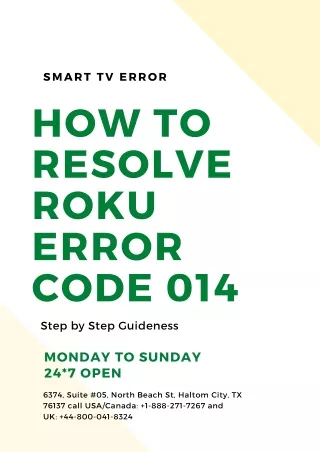 smart tv error